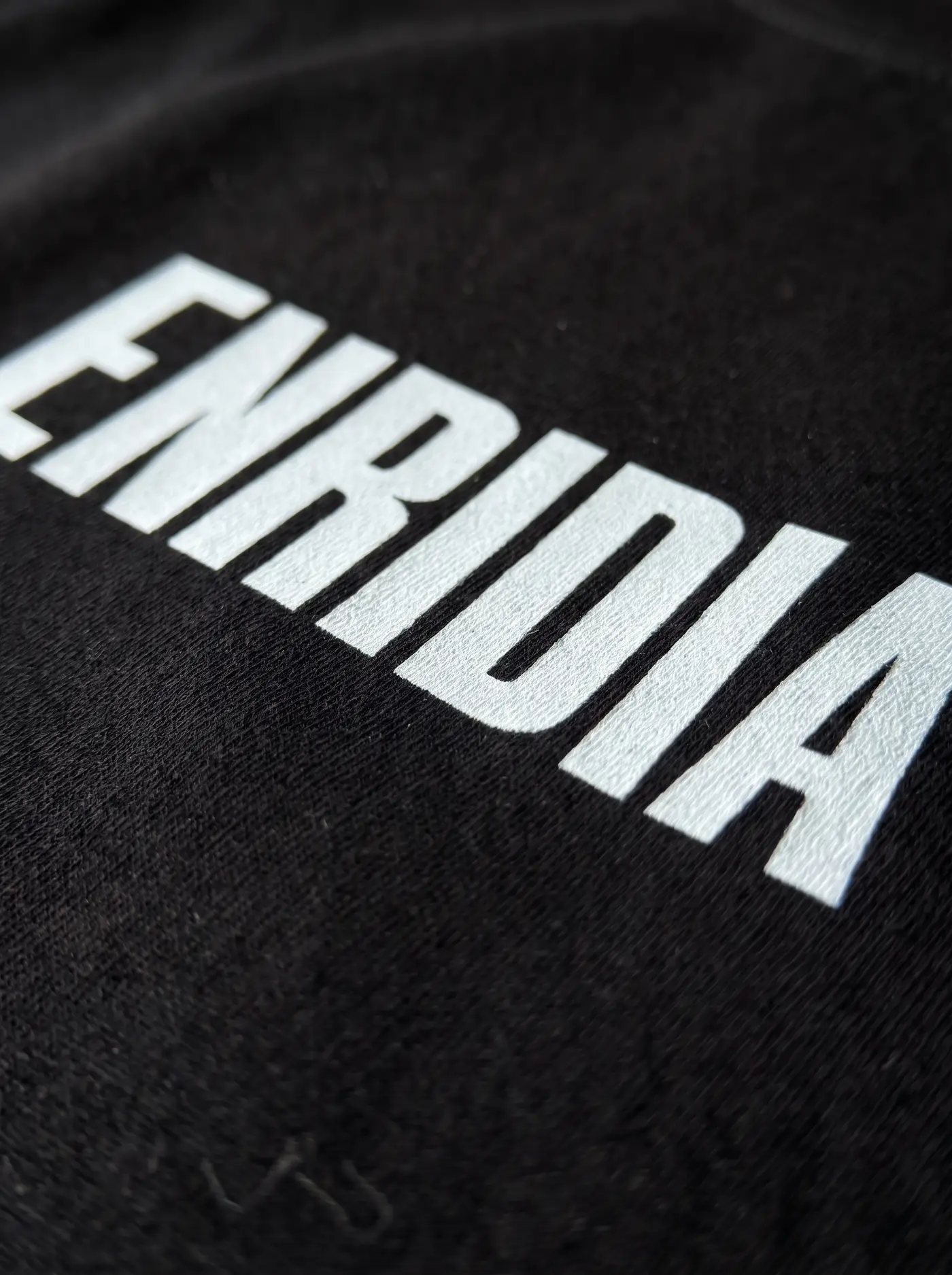 Detalle del logotipo Enridia al frente del tank